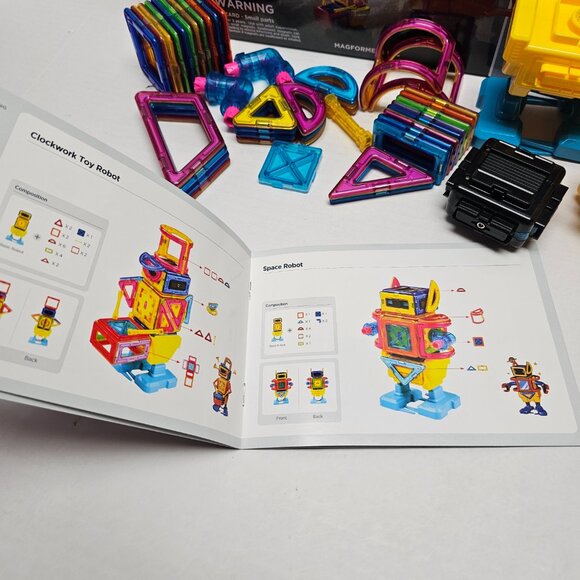 Magformers Magnetic Construction 3D Brain Development Walking Robot Hi Tech Set - Picture 10 of 13